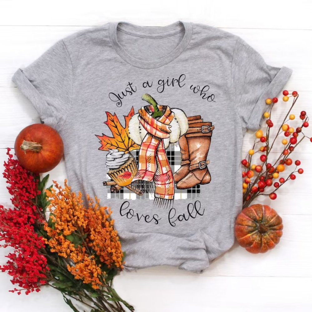 Just a Girl Who Loves Fall Shirt